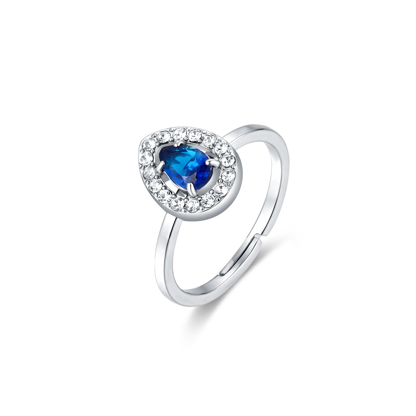 ANELLO CRISTALLO A GOCCIA
