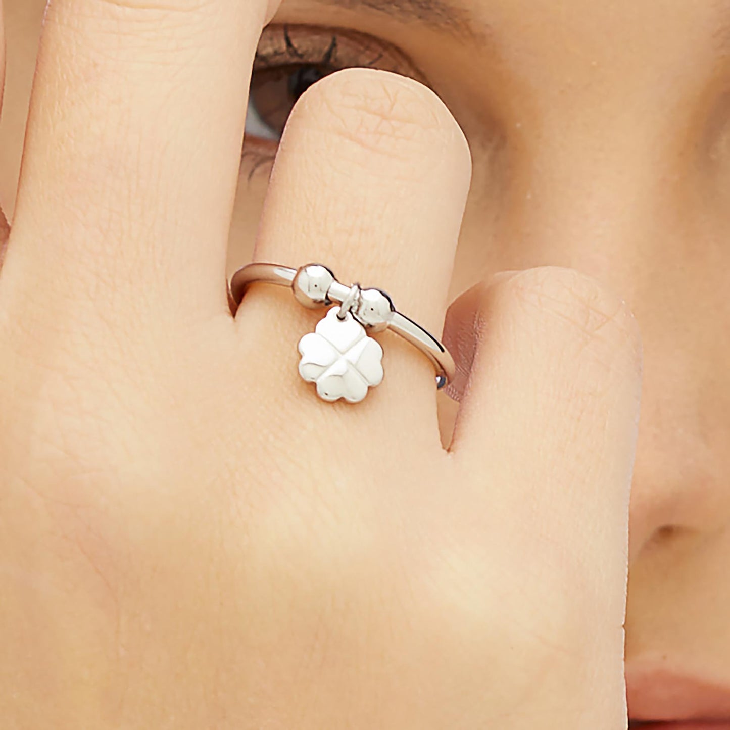 ANELLO FEELINGS QUADRIFOGLIO