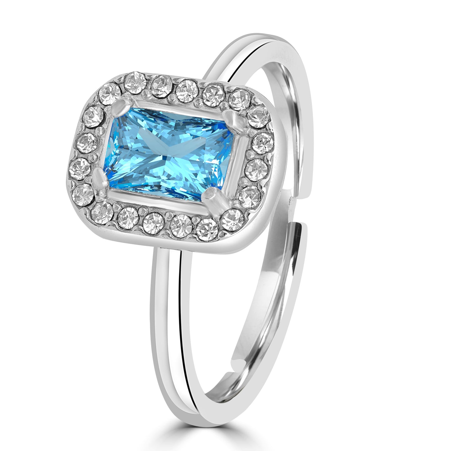 ANELLO CRISTALLO RETTANGOLARE