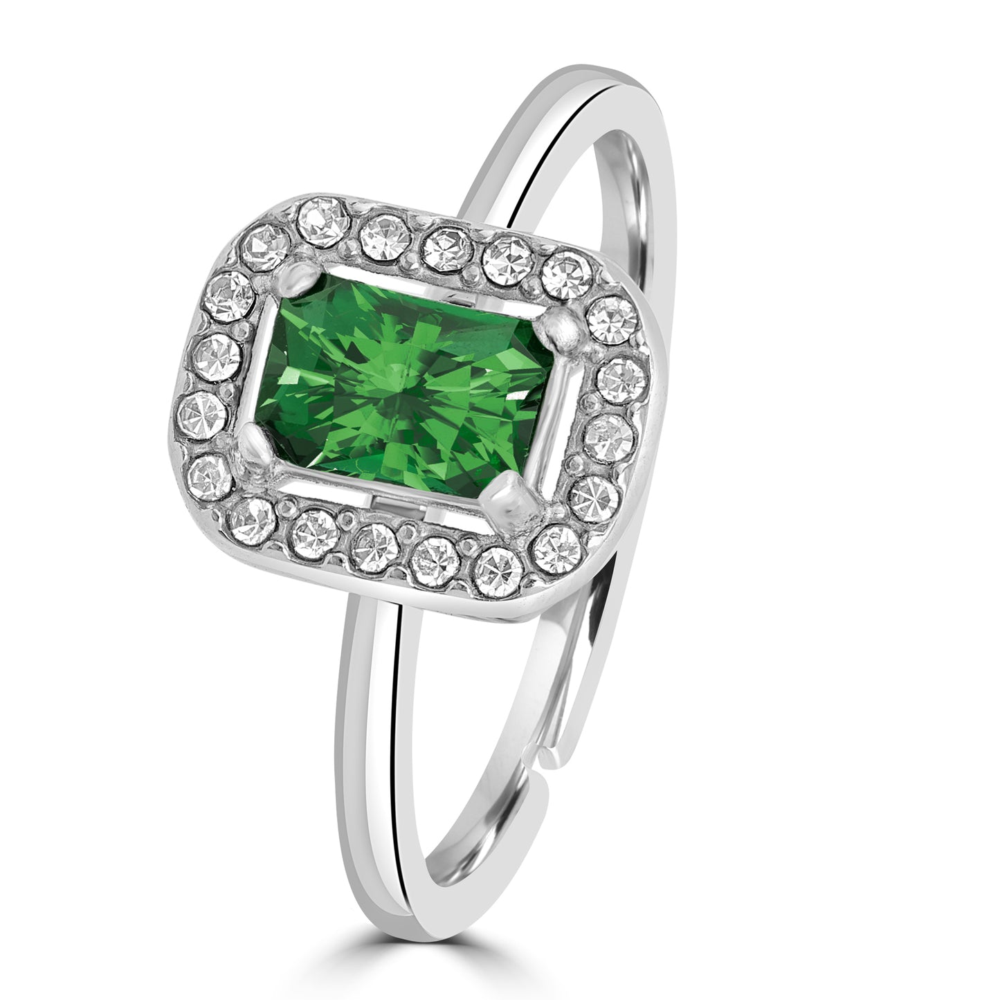 ANELLO CRISTALLO RETTANGOLARE