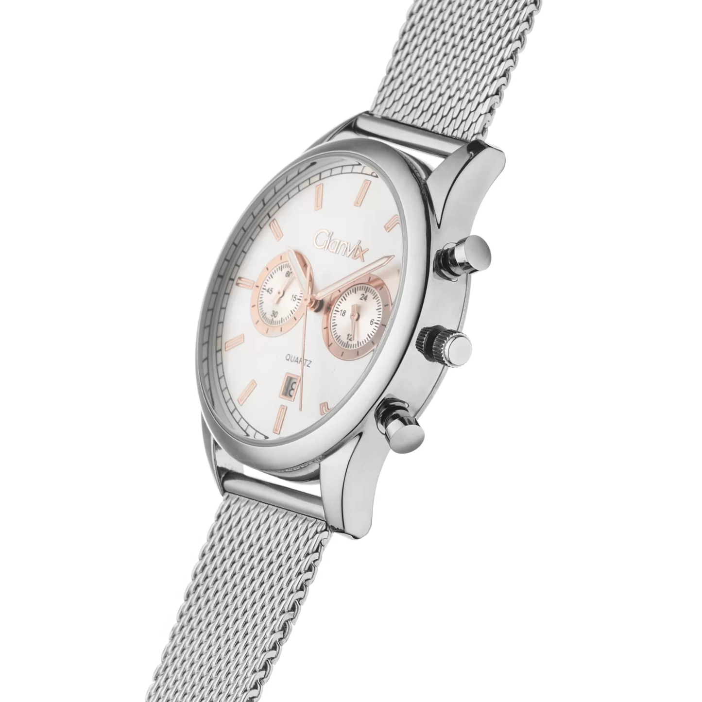 Cronografo Uomo DETROIT al Quarzo con Rifiniture Oro Rosa - 42mm