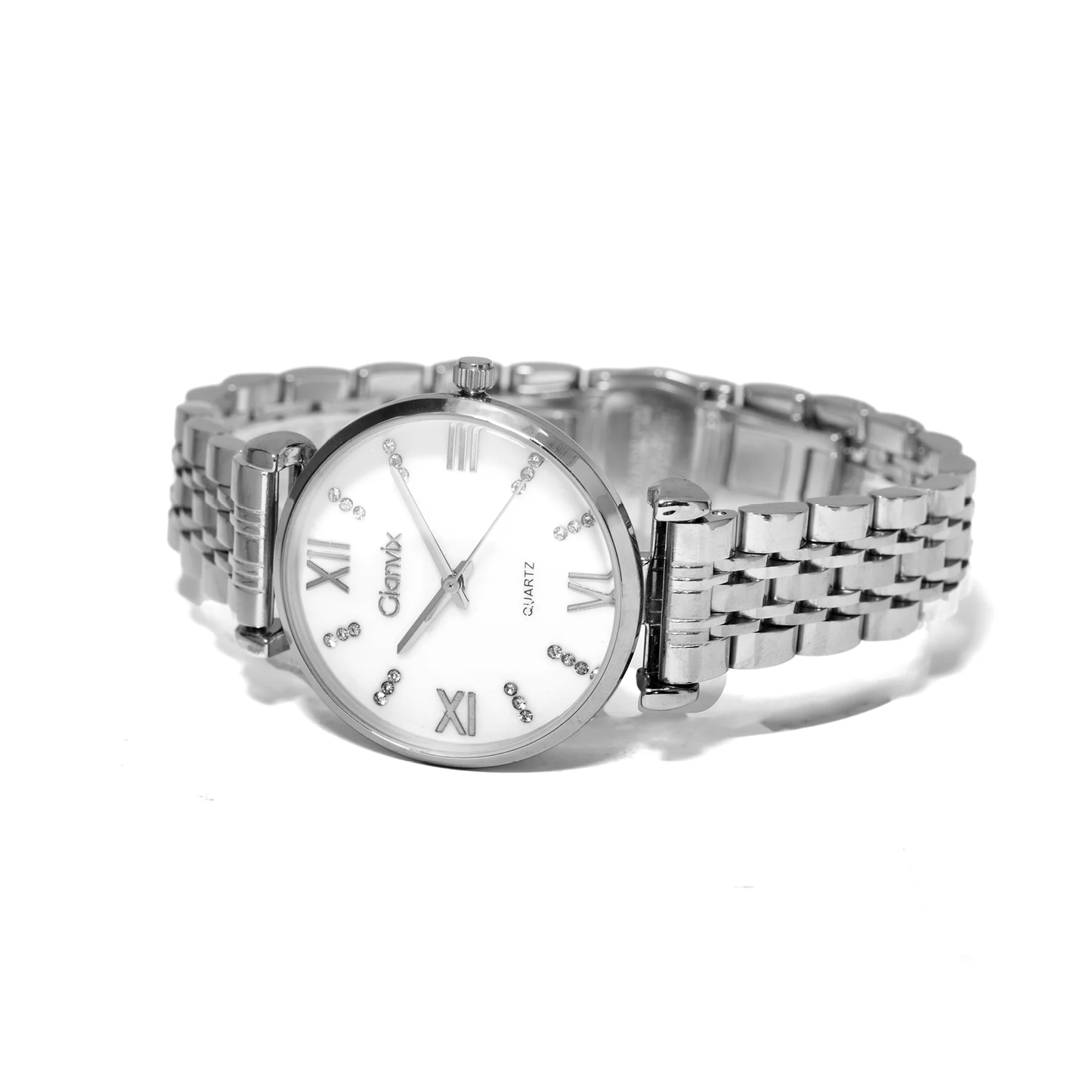 Orologio Donna CHIC al Quarzo con Quadrante in Madreperla e Strass - 32mm
