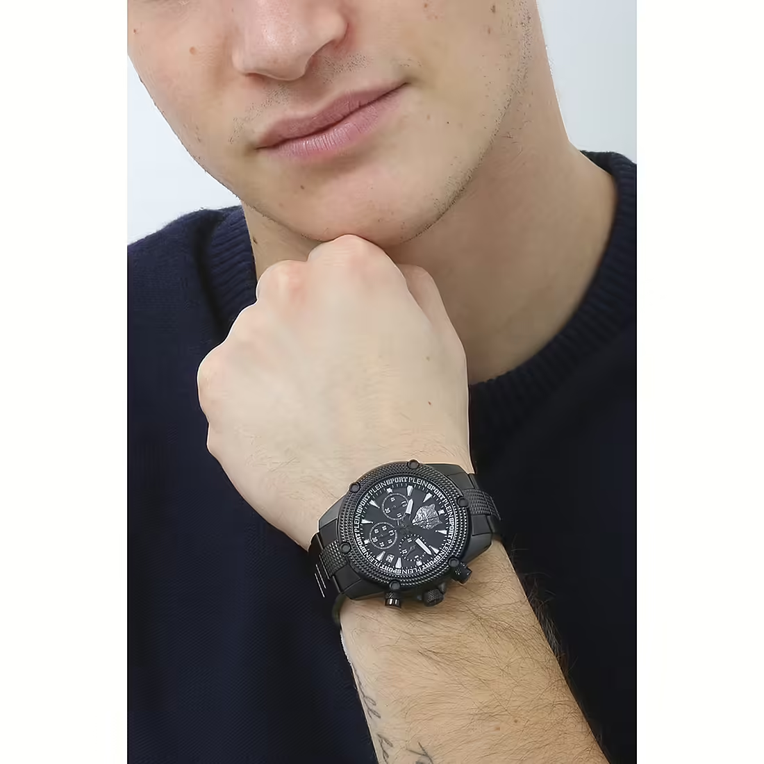 Orologio Cronografo Uomo Plein Sport Hurricane - PSDBA1023, 44mm IP Black