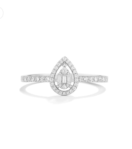 Anello goccia Bridal