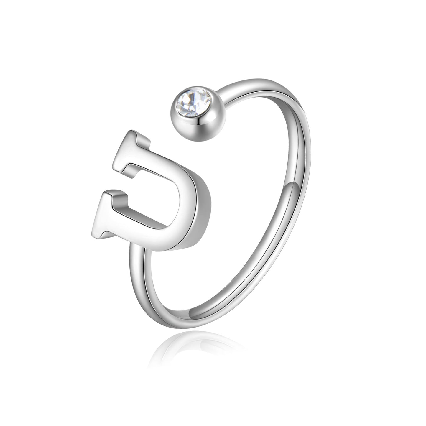 ANELLO CLICK LETTERA U